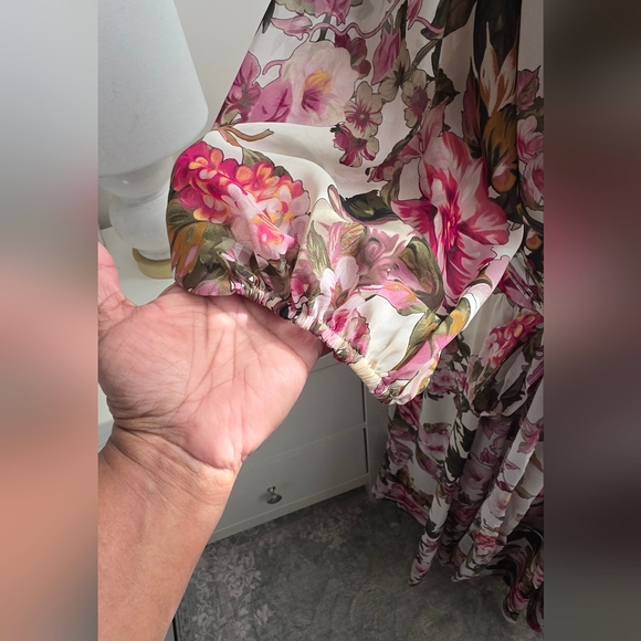 Vintage Laura Floral Dress Sz. 14 - Picture 6 of 7